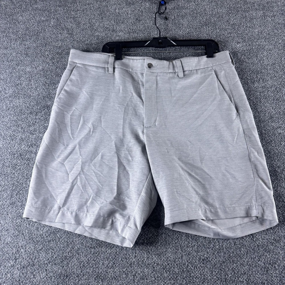 Callaway Shorts Mens 38 Gray‎ Microfiber Golf 10 Inseam Flat Front Stretch